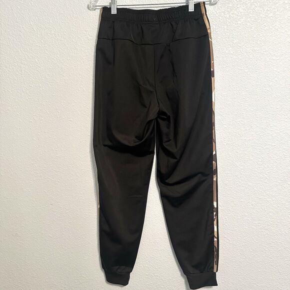 Adidas Pants Mens Small Black Camo Joggers Performance Tricot 3 Stripe Casual - Picture 4 of 12
